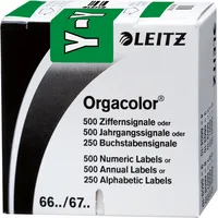 Leitz 6634 Ziffernsignale Orgacolor Buchstaben Y dunkelgrün 23x30mm 4002432314447 Leitz 6634-10-00 250 Stück