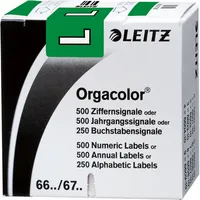 Leitz 6621 Ziffernsignale Orgacolor Buchstaben L dunkelgrün 23x30mm 4002432314188 Leitz 6621-10-00 250 Stück