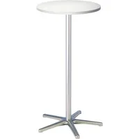 Maul Stehtisch 109cm (H), Ø 60cm (BxT), rund, weiß / silber 4002390063685 Maul