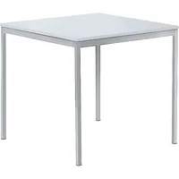 Soennecken Konferenztisch Line, 72cm (H), 80x80cm (BxT), quadratisch, lichtgrau / silber 4003969023840 Soennecken