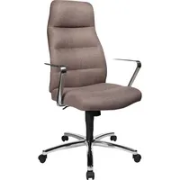 Topstar Chefsessel Chairman 70, hellbraun / chrom, mit Armlehnen, bis 110kg, ohne Kopfstütze 4014296384849 Topstar
