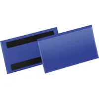 Durable 1742 07 150x67mm Sichttasche dunkelblau 4005546109015 Durable 50 Stück