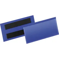 Durable 1741 07 100x38mm Sichttasche dunkelblau 4005546109008 Durable 50 Stück