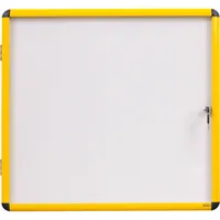 Bi-Office Schaukasten Enclore Ultrabrite VT6601601511, 12xA4, weiß/gelb, magnetisch 5603750525059 Bi-Office
