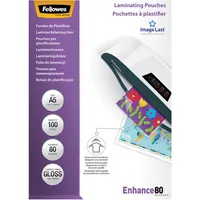 Fellowes Laminierfolien Enhance80 ImageLast FW5306002, A5, 154x216mm, 80mic, glänzend 0077511530609 Fellowes 100 Stück