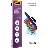 Fellowes Laminierfolien Enhance80 5452003, A3, 297x420mm, 80mic, matt 0043859522323 Fellowes 100 Stück