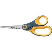 Westcott Büroschere TITANIUM NON STICK, Edelstahl, rostfrei, titanbeschichtet, 20,4cm, grau-gelb 4027521514423 Westcott