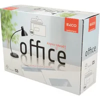 Elco Versandtaschen Office 74537.12, C5, mit Fenster, haftklebend, lange Seite offen, 100g, weiß 7610425349207 Elco 100 Stück