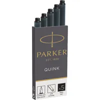Parker Füllerpatronen Quink 1950382 schwarz Großraumpatrone 3501179503820 Parker 5 Stück