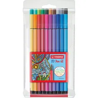 Stabilo Faserschreiber Pen 68 farbig sortiert 1mm/M 20er-Etui Kunststoff 4006381116718 Stabilo 20 Stück