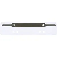 Q-connect Heftstreifen kurz Heftstreifen Q-Connect kurz 4012000013, 3,4x15cm (BxL), Recyclingkarton mit Metalldeckleiste, weiß 40189244010 25 Stück