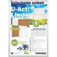 Franken Plakat-Klapprahmen Security, BS1804, silber, A1, Aluminiumrahmen 4016946223751 Franken
