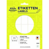 AVERY Zweckform Etiketten 3321, weiß, 32x23mm, rechteckig 4004182033210 AVERY Zweckform 560 Stück