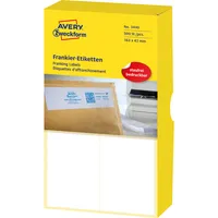 AVERY Zweckform 3440 Frankieretiketten 163 x 43 mm weiß 4004182034408 AVERY Zweckform 500 Stück