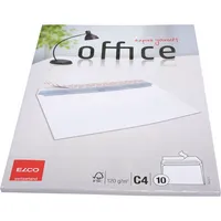 Elco Versandtaschen Office 74476.12, C4, ohne Fenster, haftklebend, lange Seite offen, 120g, weiß 7610425349504 Elco 10 Stück