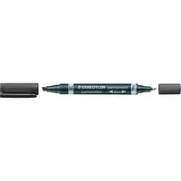 Staedtler Permanentmarker 348 B duo schwarz 0,6mm und 1,5mm Rundspitze 4007817186398 Staedtler (Lumocolor)