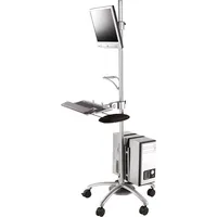 ROLINE PC-Arbeitsplatz nicht abschließbar Metall silber 7611990185610 ROLINE