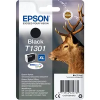 Epson Original Hirsch DURABrite T130 Einzel-Tintenpatrone Schwarz – 1 x 25,4 ml – Original Epson Tintenpatronen für optimale Druckergebnisse