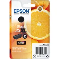 Epson Original Orangen Claria 33XL extra große Einzel-Tintenpatrone Schwarz – 1 x 8,1 ml – Original Epson Tintenpatronen für optimale Druckergebnisse
