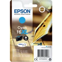 Epson Druckerpatrone 16XL / T1632XL C13T16324012 (kompatibel zu Epson 16XL), cyan, ca. 450 Seiten 8715946625003 Epson