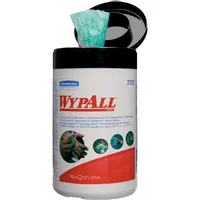 WYPALL* Reinigungstücher in der Spenderdose Grüne Wischtücher für Hände Werkzeuge und Maschinen perforiert 1 Dose = 50 Tücher