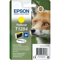 Epson Original T1284 Tinte Fuchs, S22 SX125 SX420W BX305F BX305FW SX130 SX440W BX305FW SX435 SX235W, (gelb), M