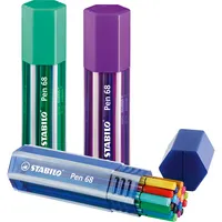 Stabilo Fasermaler Pen 68 farbsortiert 4006381160728 Stabilo 20 Stück