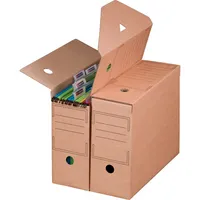 Smartbox Pro Archivbox 00069093, A4, braun, innen 32,8x11,5x23,9cm (TxBxH), Wellpappe 4250414103514 Smartbox Pro 10 Stück