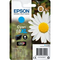 Epson Druckerpatrone 18XL / T1812XL C13T18124012 (kompatibel zu Epson 18XL), cyan, ca. 450 Seiten 8715946625225 Epson