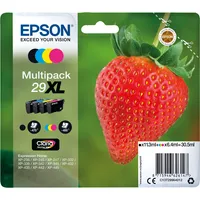 Epson Druckerpatrone 29XL / T2996XL C13T29964012 (kompatibel zu Epson 29XL), schwarz/cyan/magenta/gelb, ca. 1 x 470 Seiten schwarz / 3 4 Stück