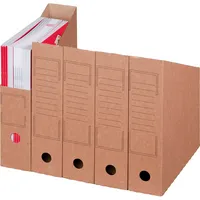 Smartbox Pro Archivbox Stehsammler 00069090, A4, braun, innen 31,5x7,5x26cm (TxBxH), Wellpappe 4250414108595 Smartbox Pro 20 Stück