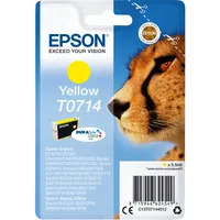 Epson Druckerpatrone T0714 C13T07144012 (kompatibel zu Epson T0714), gelb, ca. 415 Seiten 8715946624549 Epson