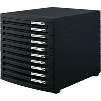 HAN Schubladenbox Contur 1510-13 schwarz/schwarz 10 Schubladen geschlossen 4012473151031 HAN