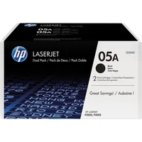 HP Toner 05A schwarz 2 St./Pack.