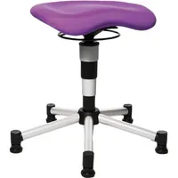 Topstar Hocker BAL27G03 Body Balance 20, violett/lila, mit Rollen, höhenverstellbar, bis 110kg 4014296242460 Topstar