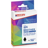 Edding Druckerpatrone EDD-445 18-445-01 (kompatibel mit Brother), schwarz, ca. 650 Seiten schwarz 4057305063595 Edding