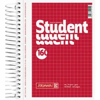 BRUNNEN Collegeblock Student DIN A6 kariert 160 Bl.