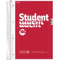 BRUNNEN Collegeblock Student DIN A4 kariert mit Rand innen/außen 160 Bl.