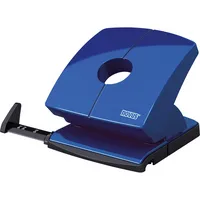 Novus Bürolocher B 230 025-0616, blau, bis 3mm 30 Blatt, mit Anschlagschiene 4009729061565 Novus