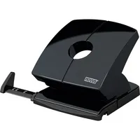 Novus Bürolocher B 230 025-0614, schwarz, bis 3mm 30 Blatt, mit Anschlagschiene 4009729061527 Novus