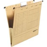 Falken Hängetasche UniReg DIN A4 230g/m² Manilakarton, recycelt naturbraun 4014481086930 Falken 5 Stück