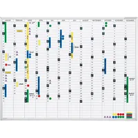 Magnetoplan Jahresübersicht magnetisch weiß 1200x900mm 4013695003276 Magnetoplan
