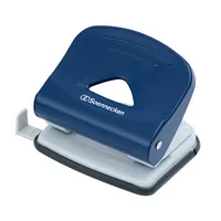 Soennecken Bürolocher 3277, blau, bis 2,5mm 25 Blatt, mit Anschlagschiene 4003630135018 Soennecken