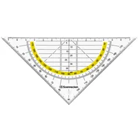 Soennecken Kunststoff-Geometriedreieck 1823 transparen 16cm 4003630004451 Soennecken