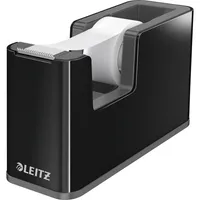 Leitz Klebebandabroller Duo Colour 5364-00-95, für Klebebänder bis 19mm x 33m, schwarz/grau 4002432117499 Leitz