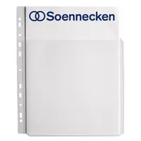 Soennecken Prospekthüllen COMBI 1601, A4 transluzent genarbt, oben offen, 0,18mm 4003630752925 Soennecken 5 Stück