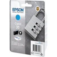 Epson Druckerpatrone 35 / T3582 C13T35824010 (kompatibel zu Epson 35), cyan, ca. 650 Seiten 8715946632278 Epson
