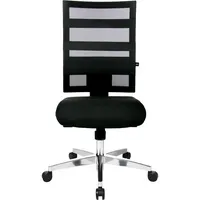 Topstar Bürodrehstuhl X-Pander, schwarz / silber, bis 110kg, ohne Kopfstütze 4014296037387 Topstar