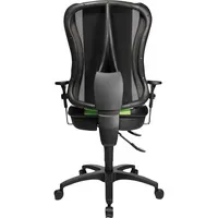 Topstar Bürodrehstuhl Head Point RS, schwarz/grün / schwarz, mit Armlehnen, bis 110kg, ohne Kopfstütze 4014296274003 Topstar