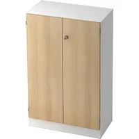 Hammerbacher Aktenschrank V6 V6550/W/E/SG, abschließbar, 3 OH, eiche/weiß, 80x127x42cm (BxHxT) 4032062165973 Hammerbacher 3 Stück